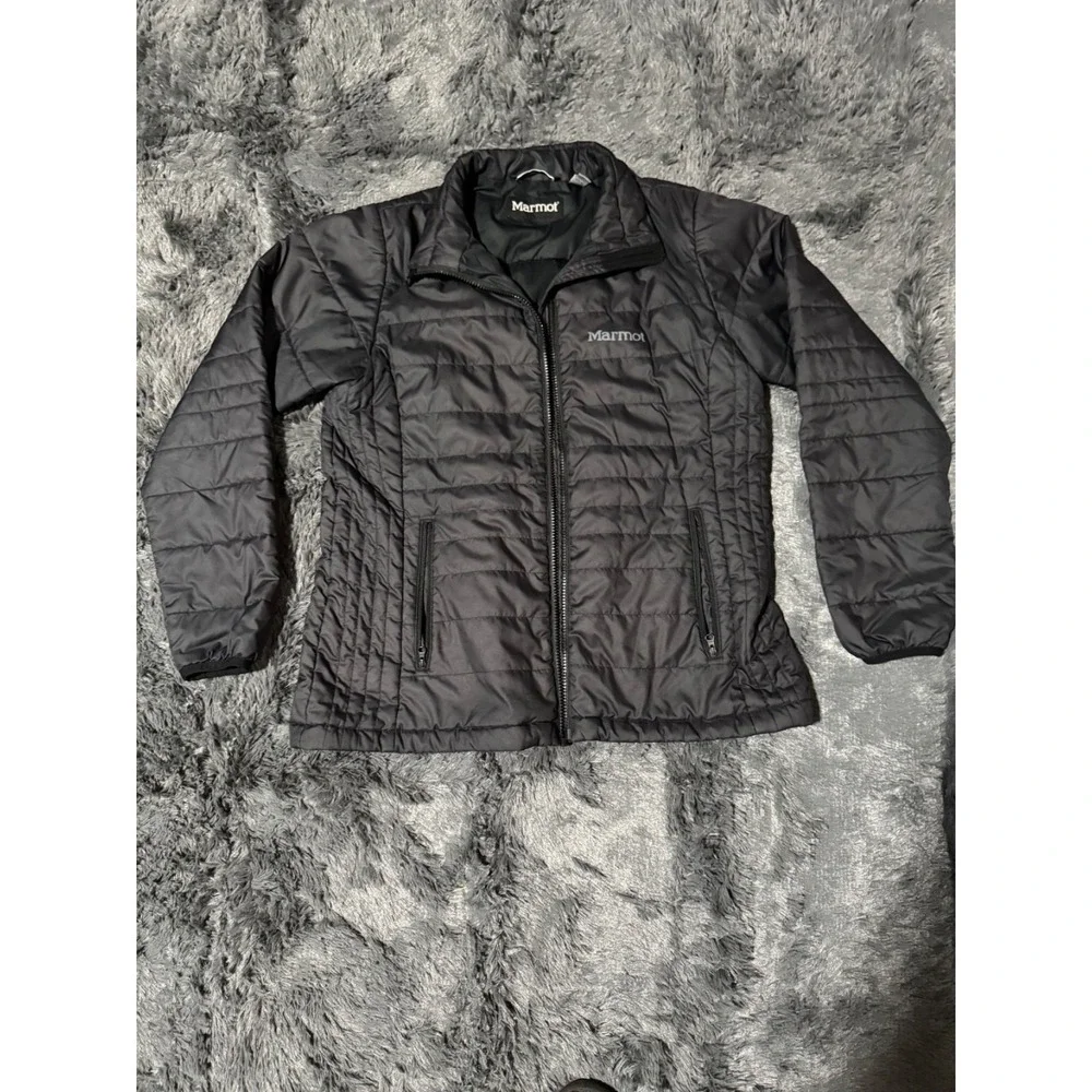 Marmont Women's Blk Quilted Puffer Jacket Insulated Lightweight Outdoor Jacket L
